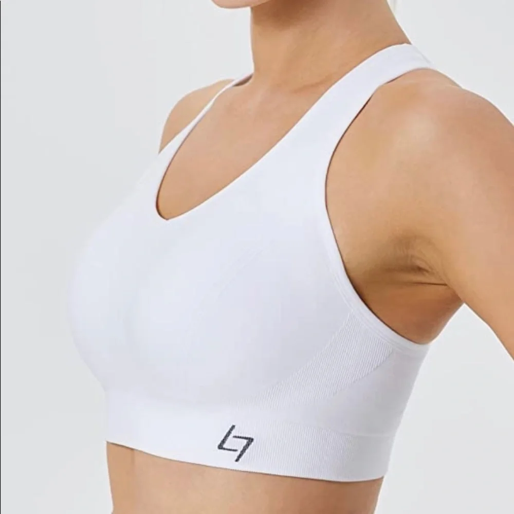 Fittin • Racerback Padded Seamless High Impact Sports Bra - Picture 2 of 7